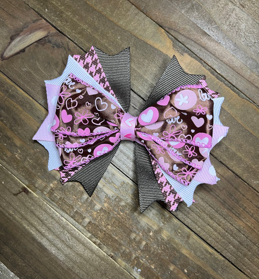 Valentine's Day hair bow