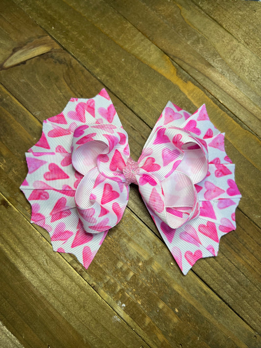 Valentine's Day hair bow