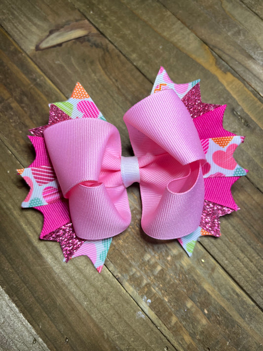 Valentine's Day hair bow