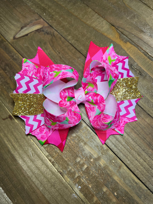 Valentine's Day hair bow