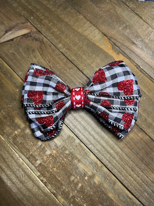 Small Valentine's Day Hair bow