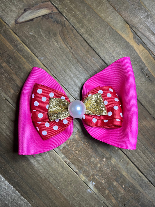 Small Valentine's Day Hair bow