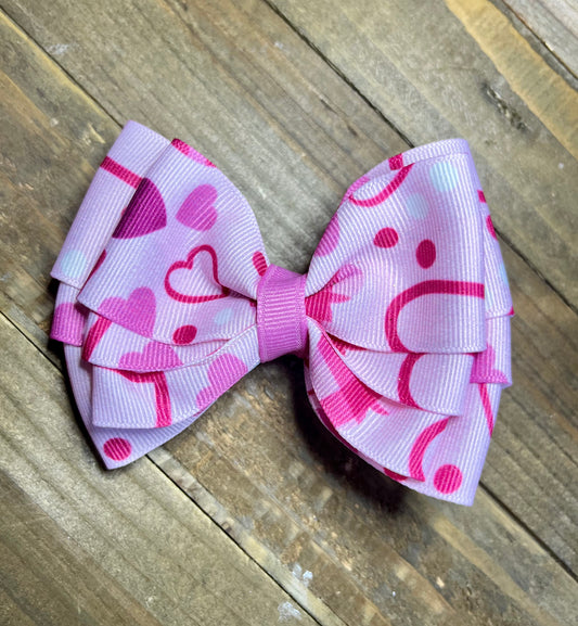 Small Valentine's Day Hair bow