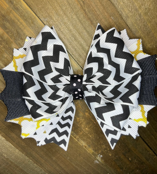 Chevron Hair bow- print