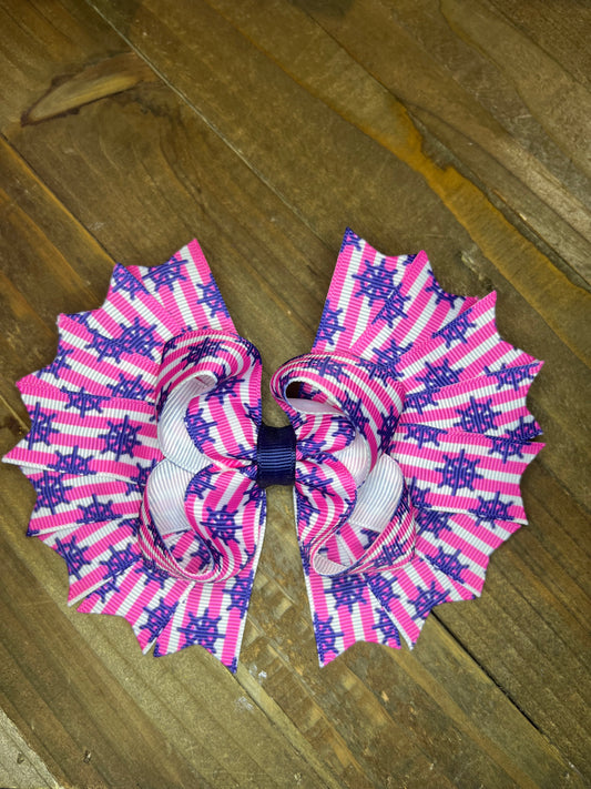 Boat wheel Hair bow- print